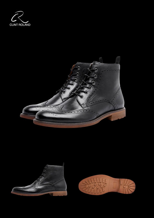 Chelsea lace-up with zip leather boots