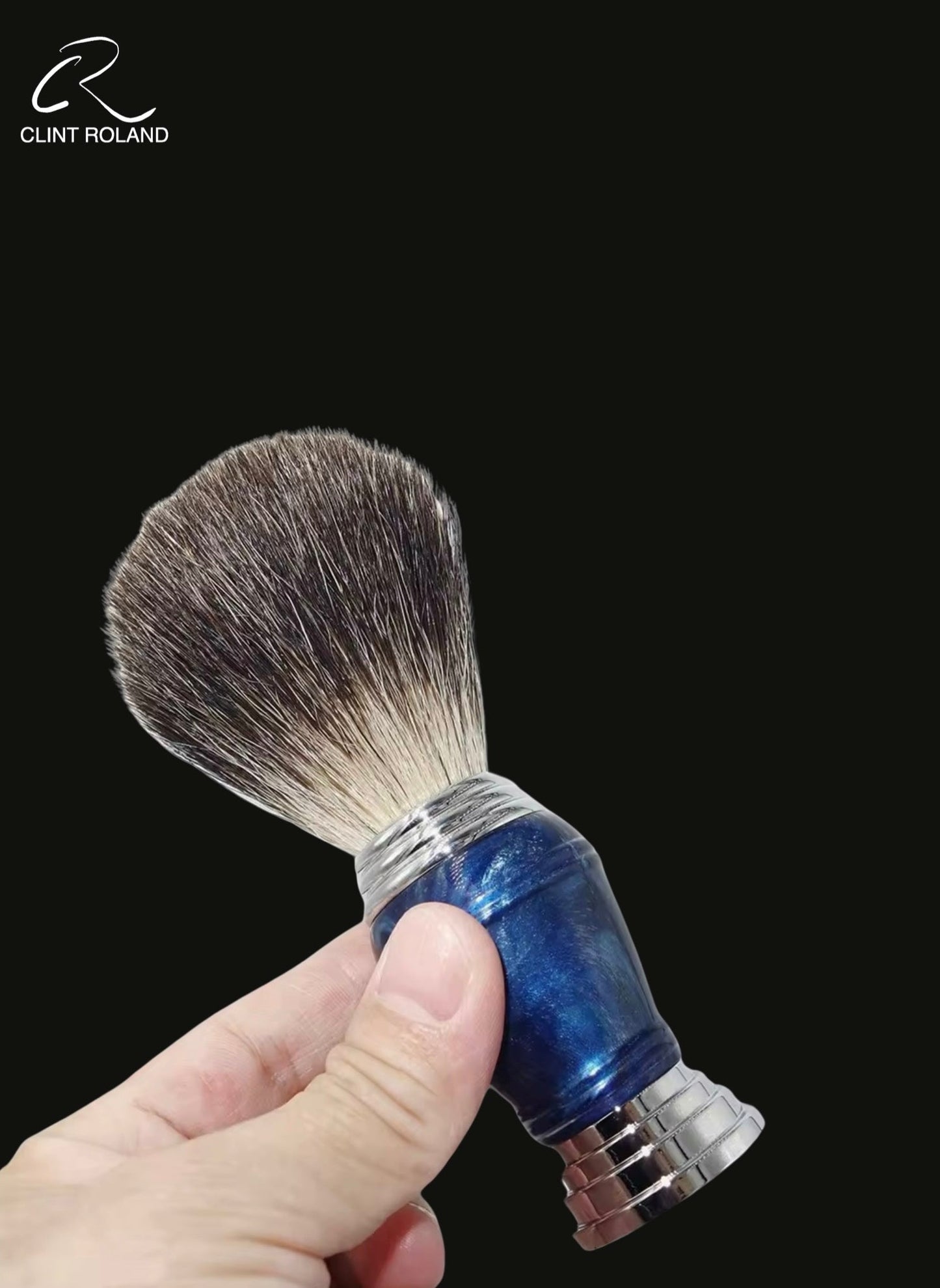 Blue Marbled Mach Razor Gift Set