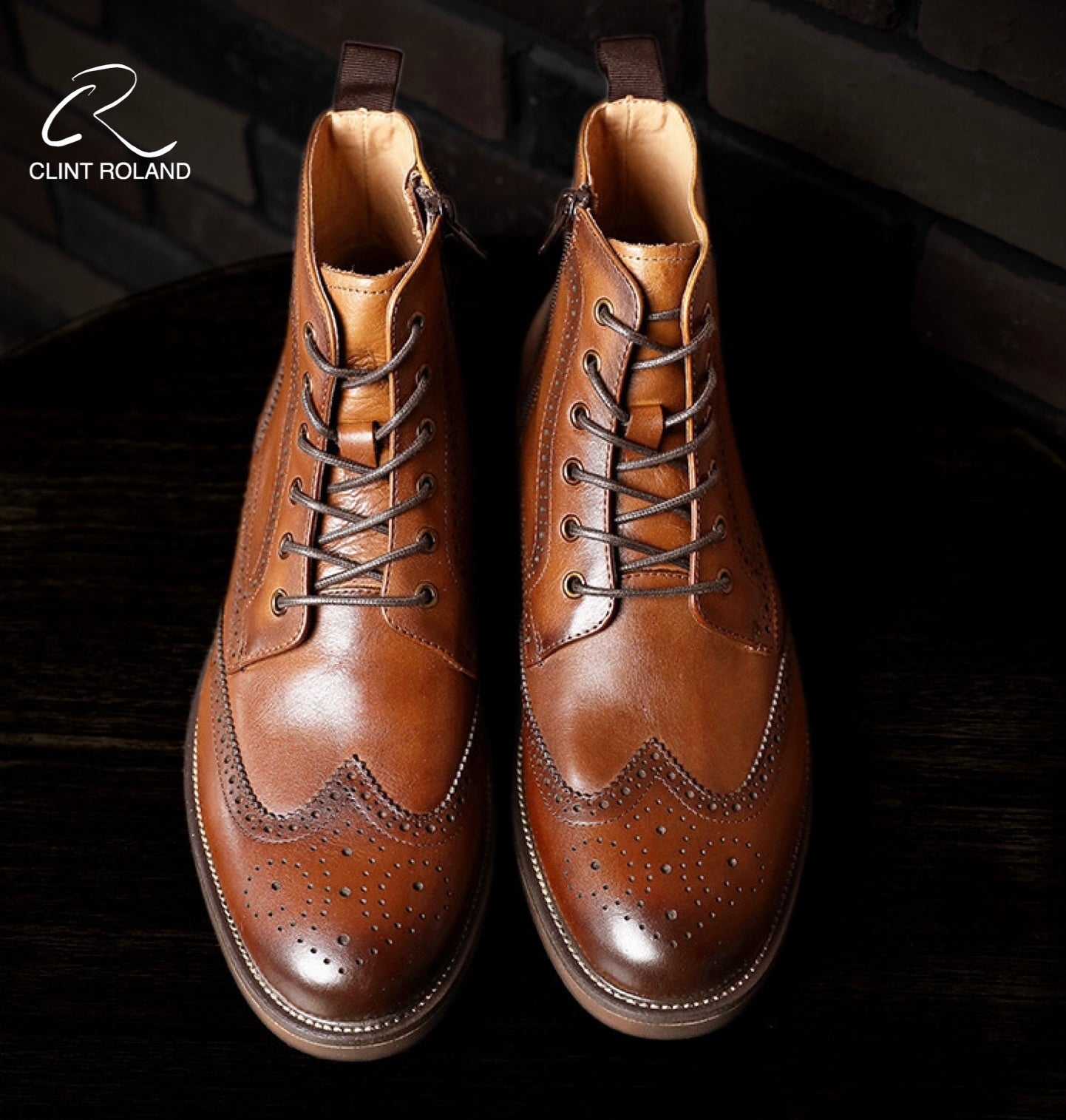 Chelsea lace-up with zip leather boots