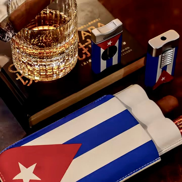 Cuban Flag Cigar Gift Set