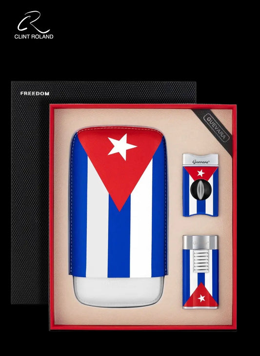 Cuban Flag Cigar Gift Set