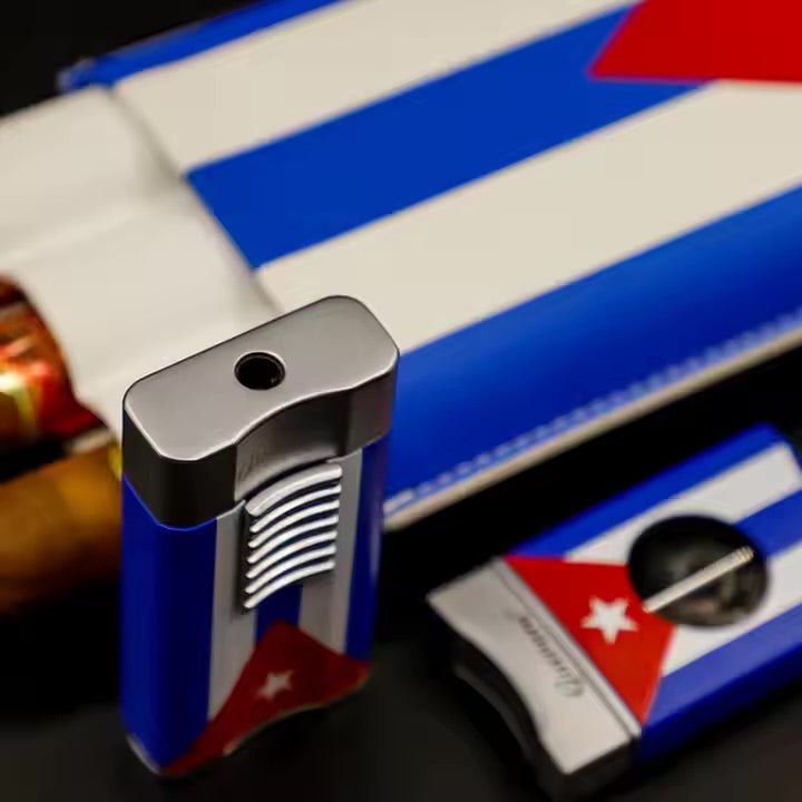 Cuban Flag Cigar Gift Set