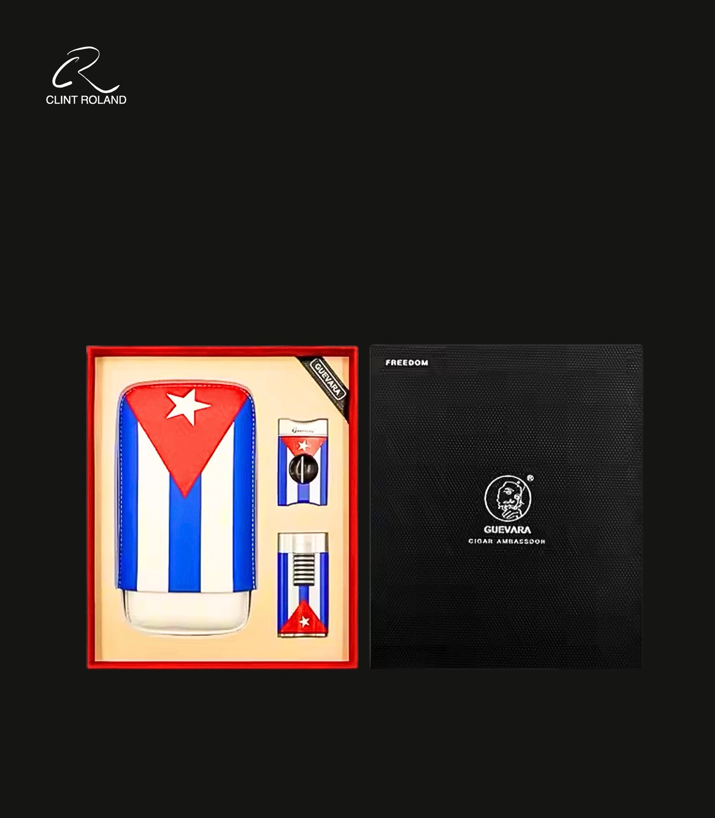 Cuban Flag Cigar Gift Set